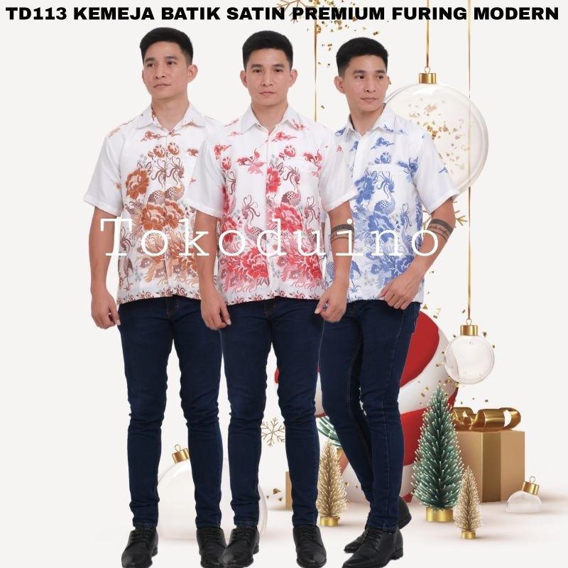 113 133 PTH KEMEJA MODERN SATIN#KEMEJA BATIK#MEN SHIRT #KEMEJA FORMAL PRIA MODERN#KEMEJA PESTA LENGA