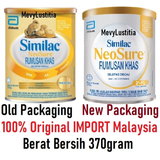 MALAYSIA 370gr Susu Abbott Similac GOLD Neosure Neo Sure