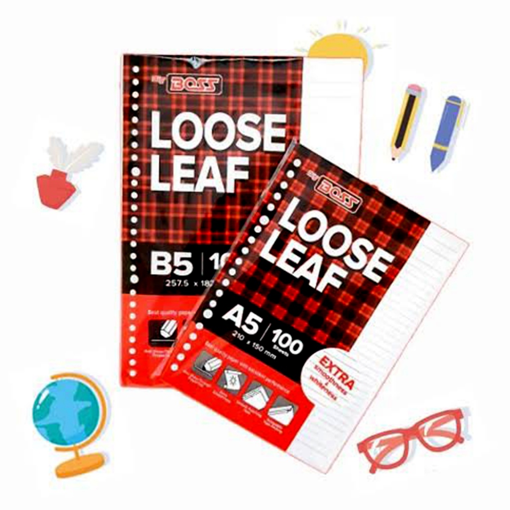 

COD Joy KTB Loose Leaf A5 Isi Refill Buku Binder Garis Tulis Lubang Pinggir Pack