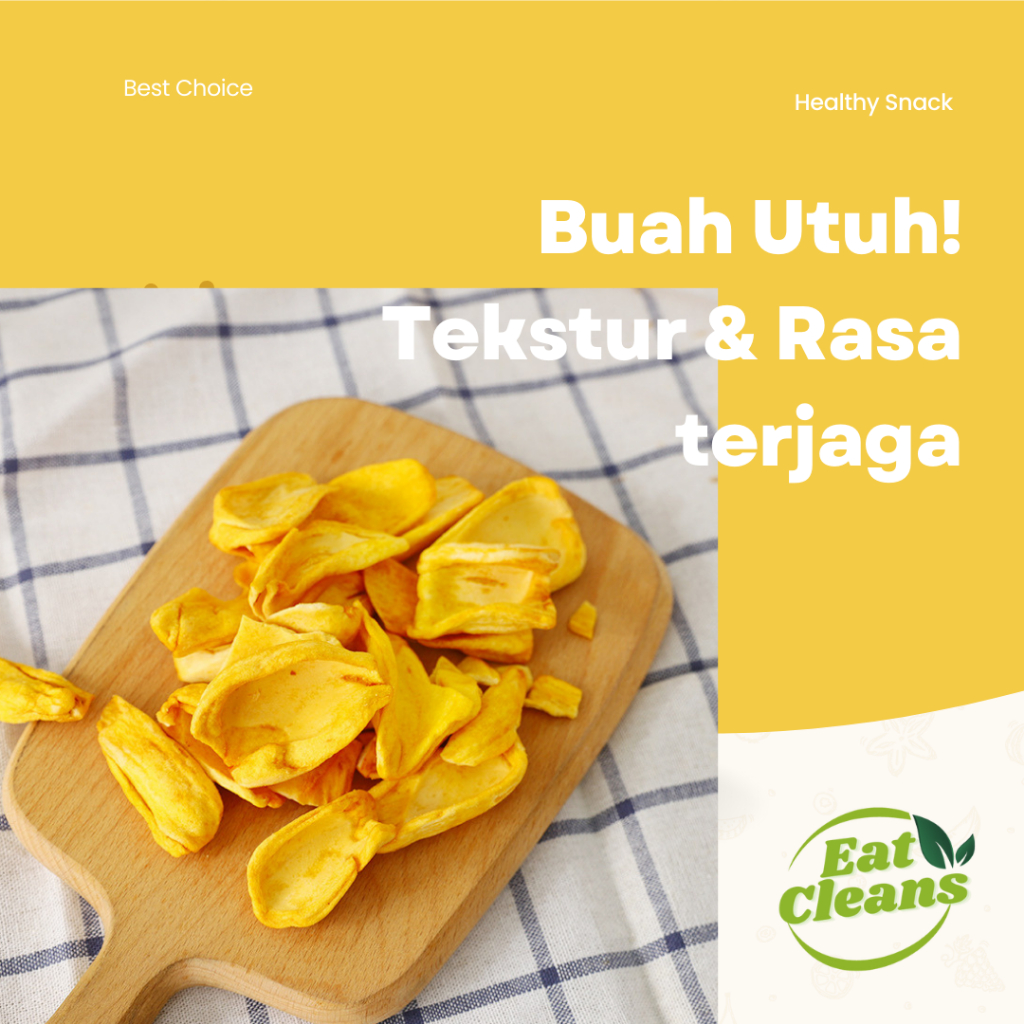 

Ay00! Cemilan Keripik Nangka Kering - Freeze Dried Jackfruit - Cemilan Sehat Nangka Kering - Cemilan