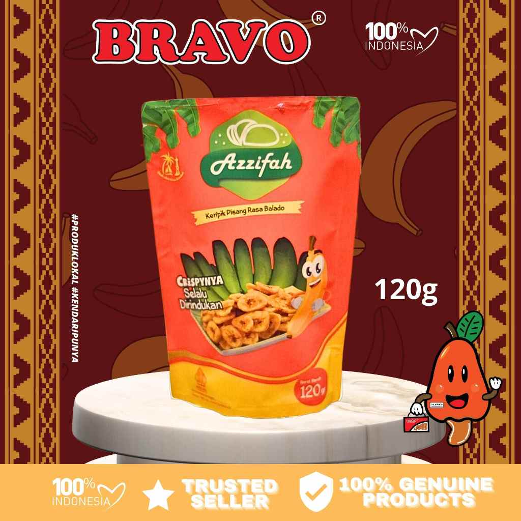 

Keripik Pisang rasa Balado Azzifah 120gr