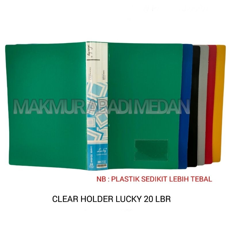 

(1Pcs) Clear Holder F4 Folio 20 40 Lembar Lucky/Map Plastik/Dokumen Keeper/Map Holder