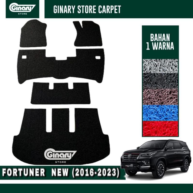 Karpet Mobil Mie Toyota FORTUNER VRZ,SRZ,GR SPORT 2016-2025 / Karpet Mie Mobil Toyota FORTUNER VRZ,S