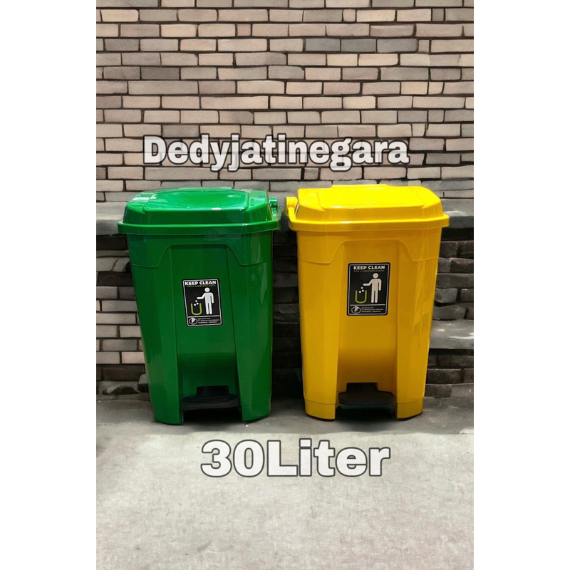 Tempat Sampah Injak Organik Non Organik 30L Rocky Tebal