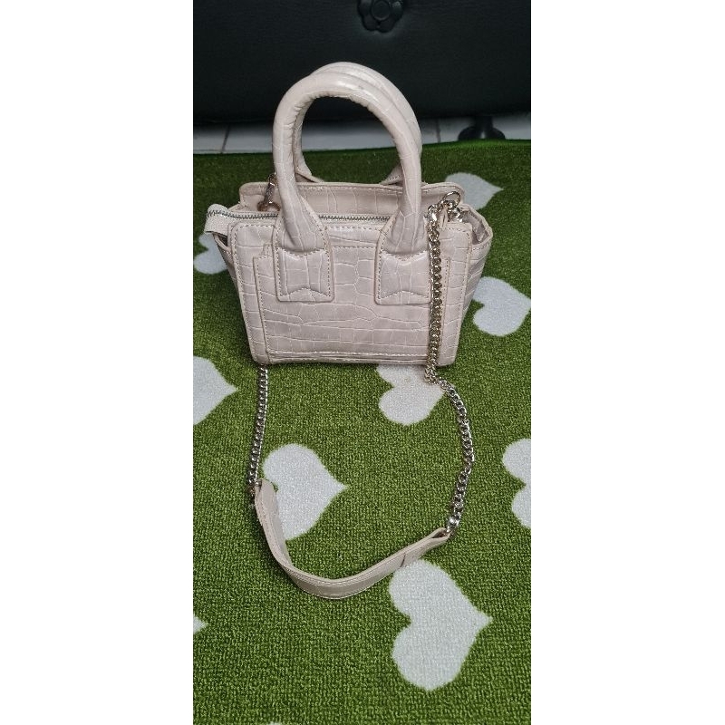 tas preloved second bag zara sling bag motif kulit buaya