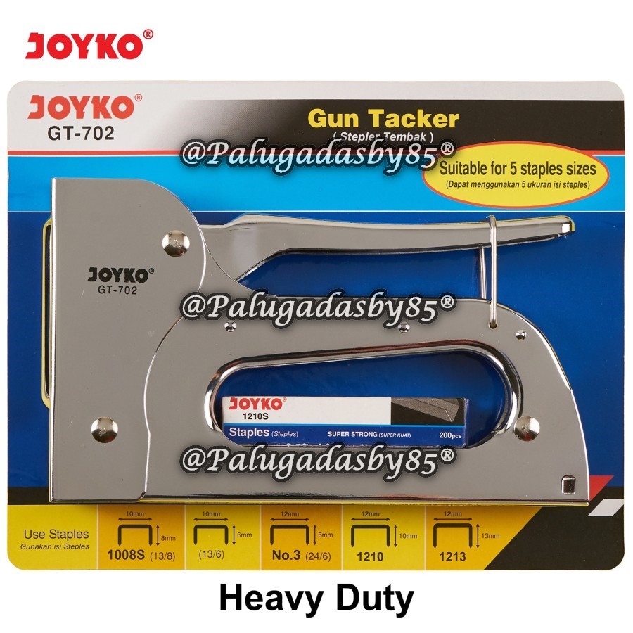 

(1 Biji) Gun Tacker JOYKO GT-702 GT-701 GT-700 / Stepler Tembak Joyko GT-702 / Stapler Tembak Joyko GT-702 / Joyko GT 702 / Joyko GT702