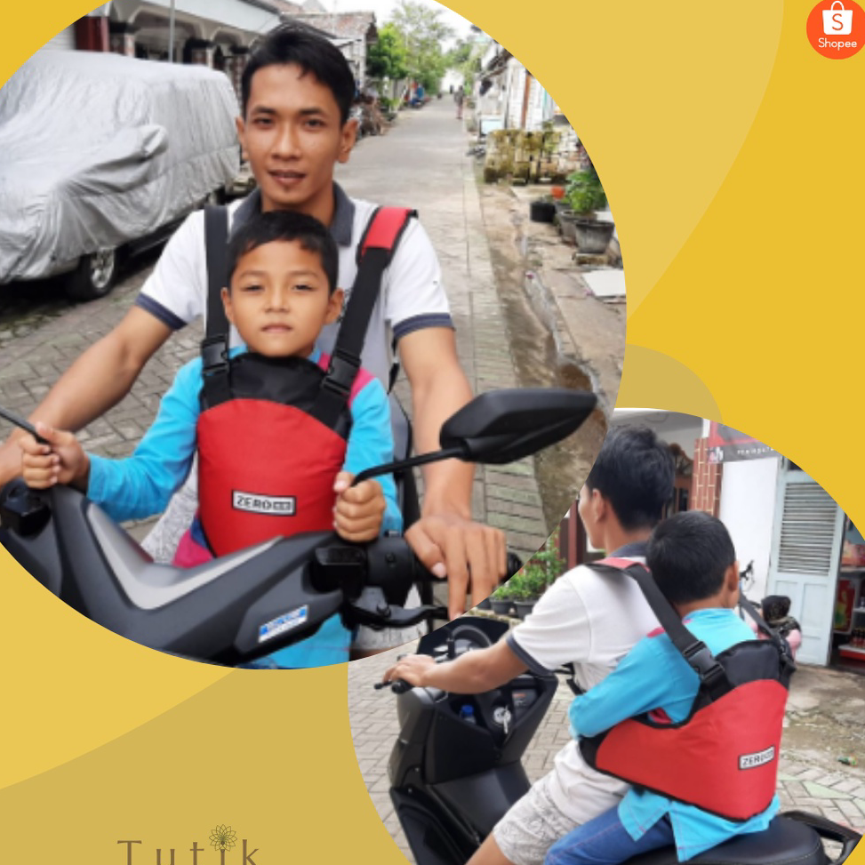[ART.  G7N9] Sabuk Pengaman Anak Sabuk Bonceng Anak Gendong Di Motor Depan Belakang