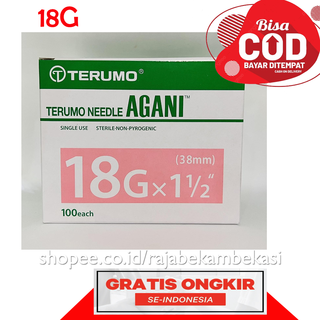 Terumo 18G / Jarum Fasdu / Fasdhu/ 18G Needle TERUMO