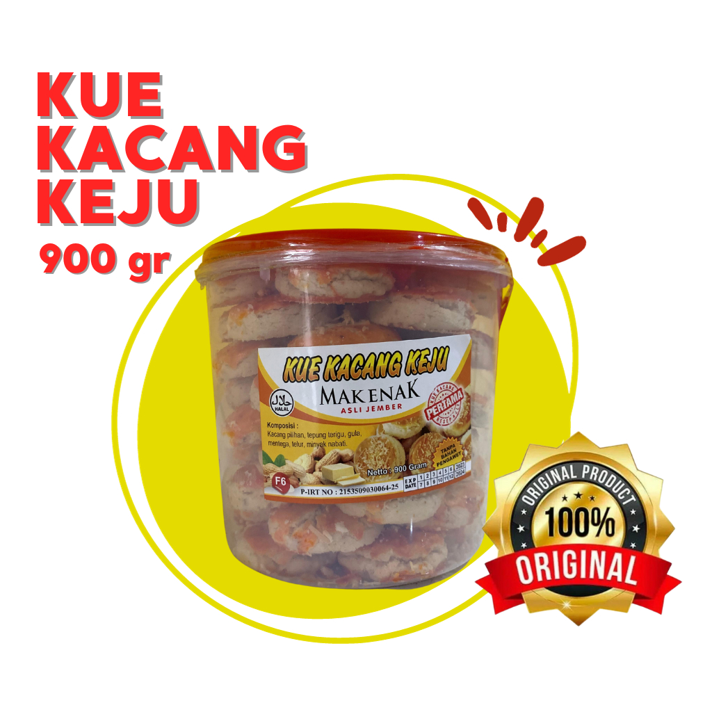 

KUE KACANG KEJU 900 GRAM - MAK ENAK ASLI JEMBER OFFICIAL STORE