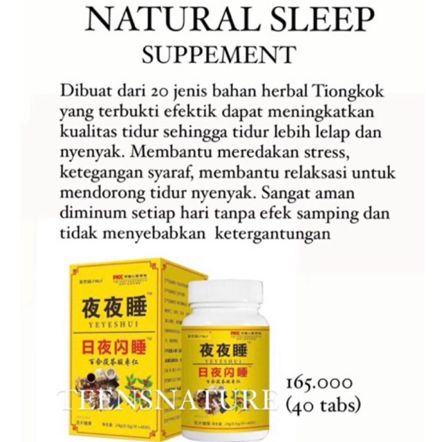 Natural Sleep Herbal Penang (PO Penang)