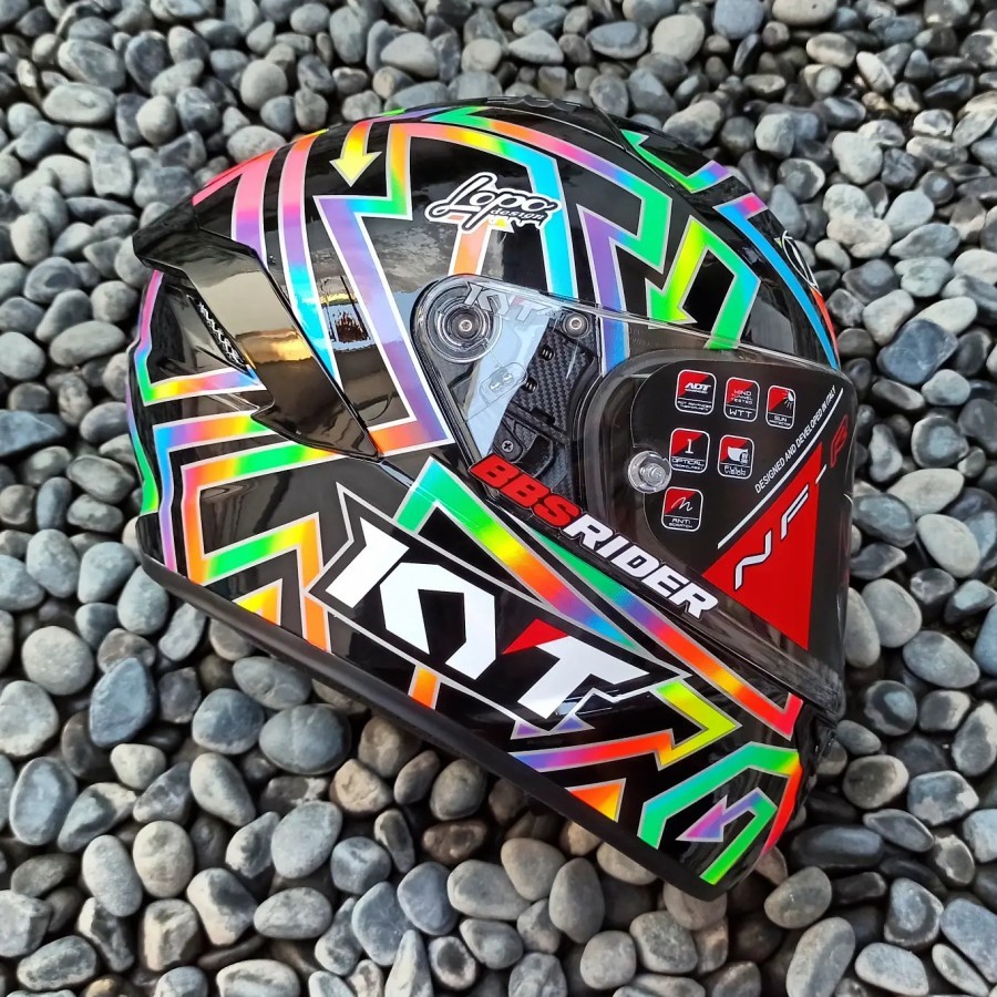 Helm KYT NFR Manzi Misano HELM KYT FULL FACE DOUBLE VISOR NFR