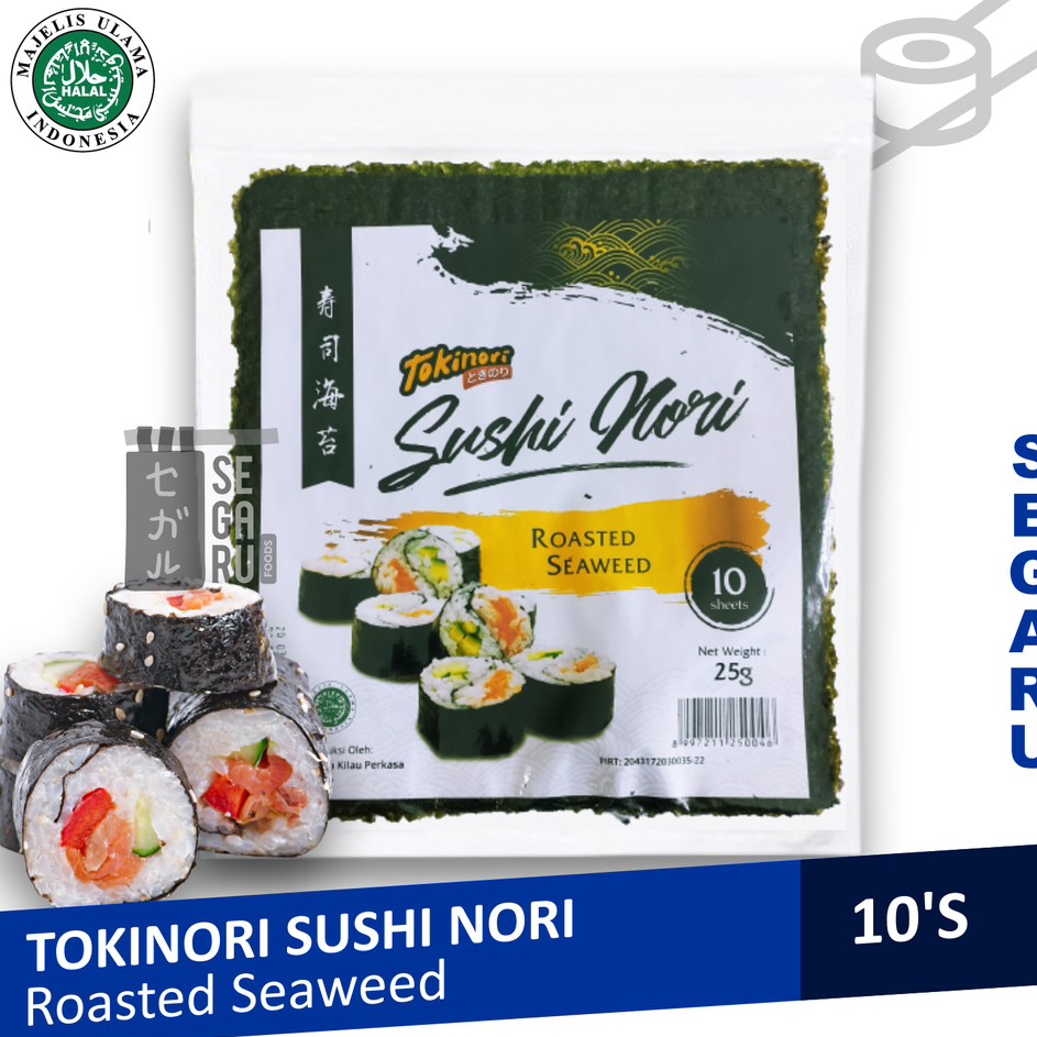 

Dijual Murah Tokinori Yaki Sushi | Nori Rumput Laut Halal 10 Sheet