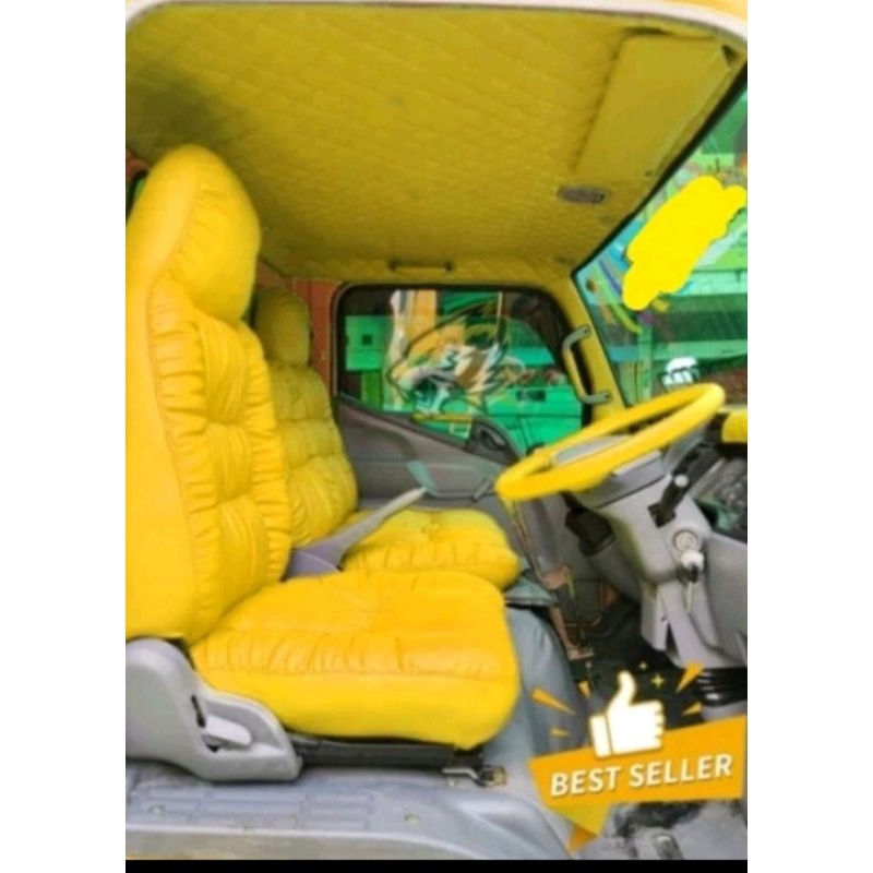 Sarung jok mobil cover jok mobil mitsubishi canter model sofa