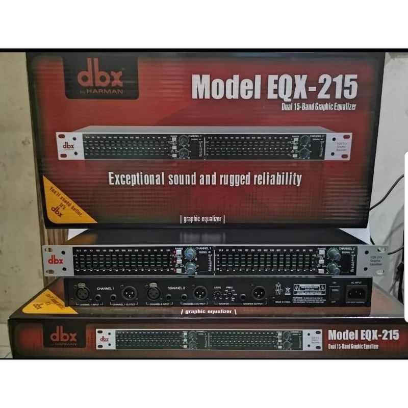 EQUALIZER DBX EQX215 SUB OUT 2x15 BAND EQX 215