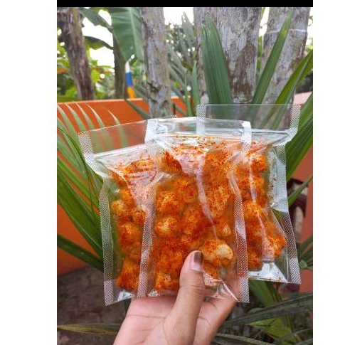 

siomay kering cemilan viral cemilan murah gurih pedas varian pedas 50gram 100gram