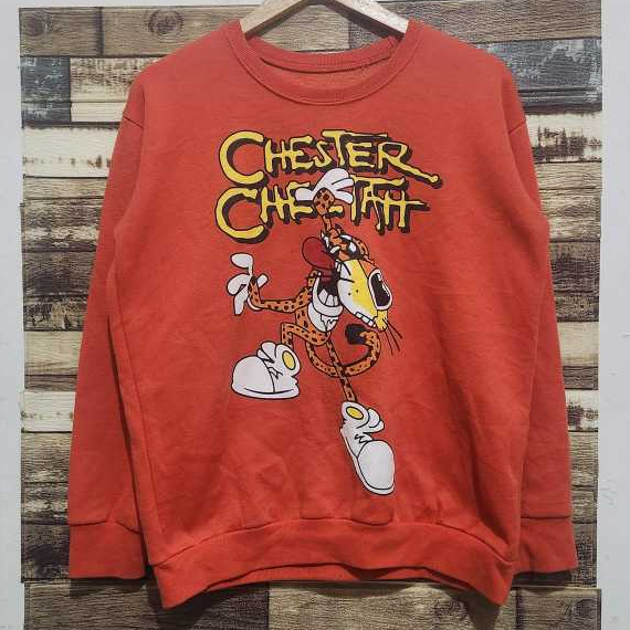 Chester Chetaah Cheetos Snack Character Crewneck Fashion Print ( Size M-L )