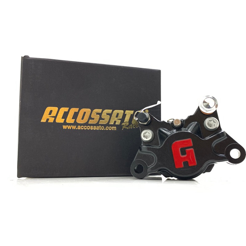 KALIPER REM ACCOSSATO 2P HITAM BLACK ACCOSATO