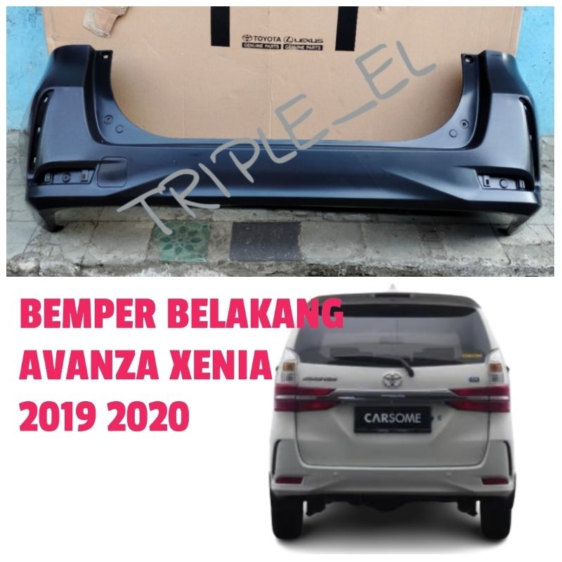 BEMPER BUMPER BELAKANG BLKG AVANZA XENIA LAMPU TUMPUK 2019 2020