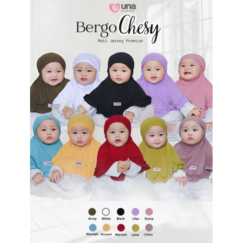 Bergo Chesy Una fashion ll Bergo anak ll bergo bayi ll bergo kids ll bergo simple