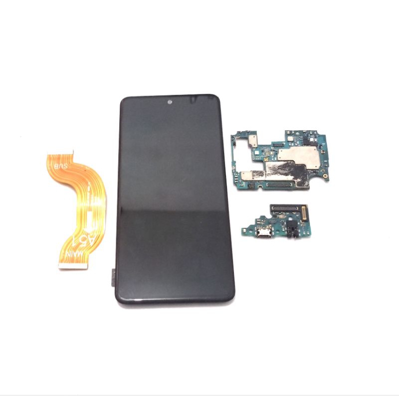 lcd touchscreen fram samsung a51 original cabutan normal jual terpisah pspan cas flexible board cas