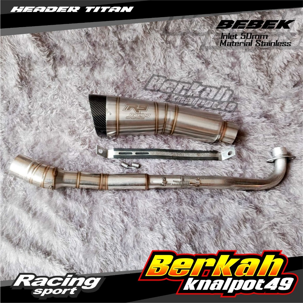 KNALPOT RACING R9 H2 REVO SUPRA JUPITER Z VEGA R BLADE KARISMA ASTREA SHOGUN SMASH LEGENDA FORCE  WI