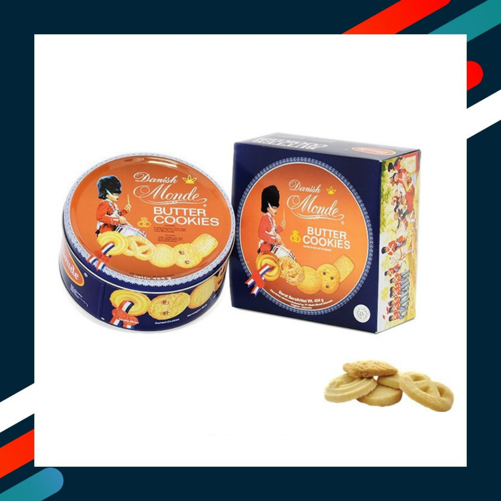 

Monde Butter Cookies 454gr Kukis Mentega Camilan Biskuit Kemasan Kaleng