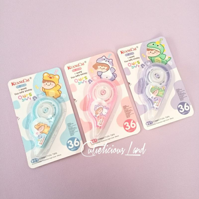 

CutieliciousLand | Correction Tape Bear Cat Dino / Tipex Roll / Tipe-x kertas