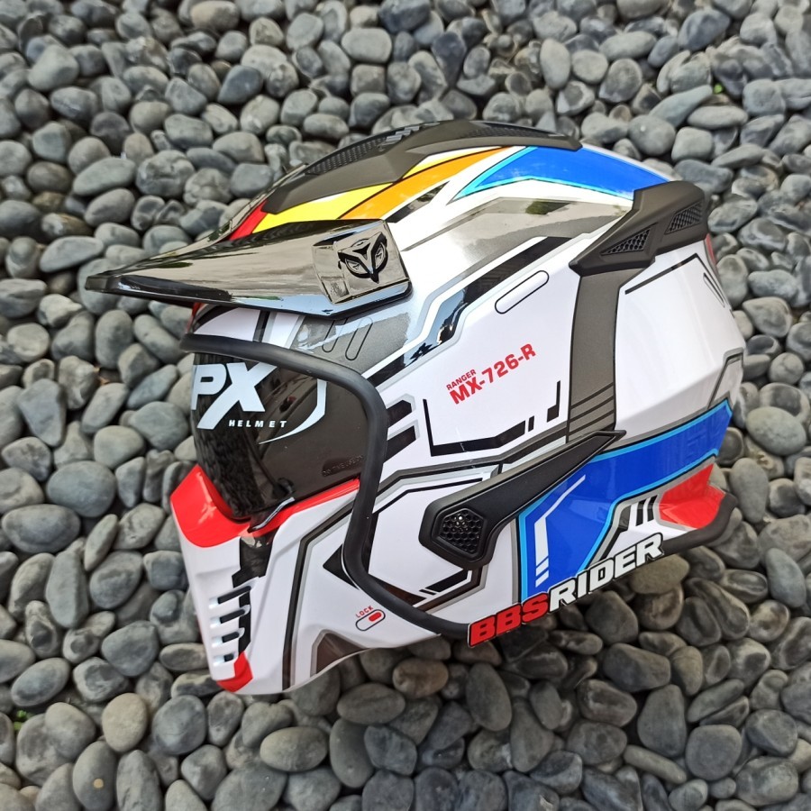 Helm JPX MX726R - R05 Ranger JPX MX726R MX25 Pearl White Crossover