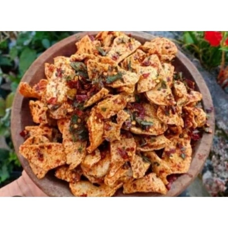 

Basreng pedas-gurih daun jeruk