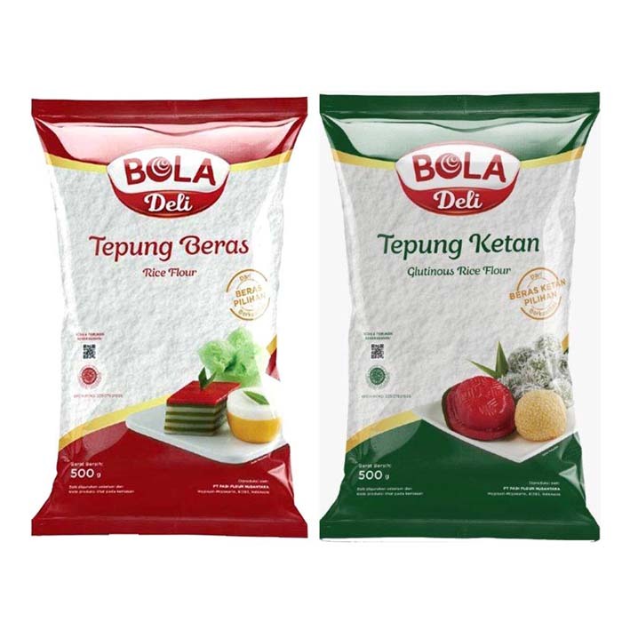 

Tepung bola deli 500gr / tepung ketan bola deli 500gr / tepung beras bola deli 500gr / bola deli tepung beras 500g / bola deli tepung ketan 500gr