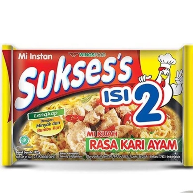 

Mie Suksess Isi 2 Mie Kuah