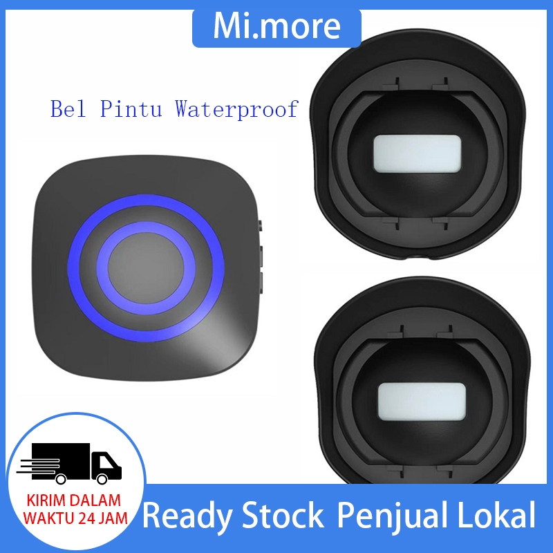 Mi.more Bel Pintu Waterproof Nirkabel PIR Sensor Inframerah Detektor Gerak Masuk Bel Pintu Alarm