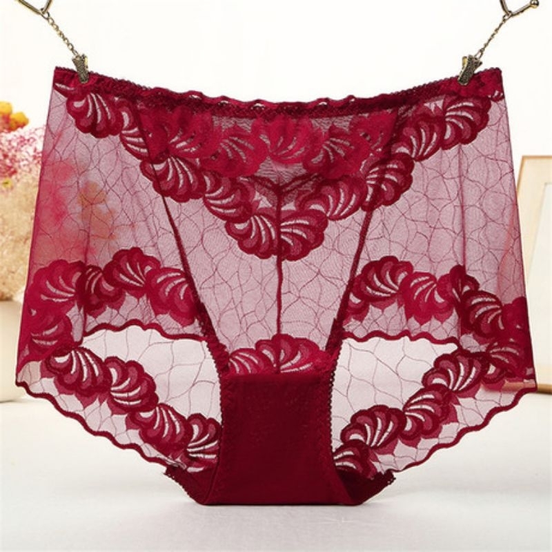Celana Dalam Wanita Seksi Lace Transparan CD Sexy Renda XL XXL Rp04