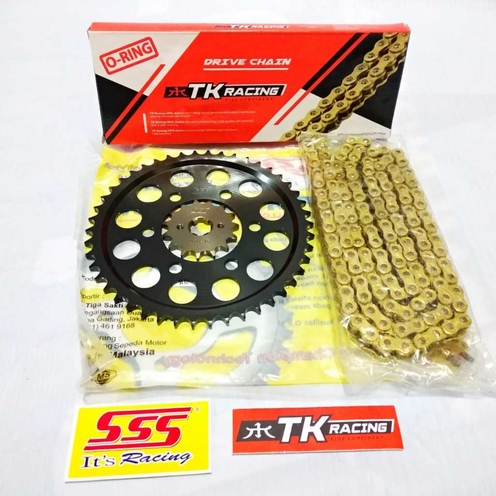 Gear Set SSS Hitam CB150X CBR 150 2019 428 HPO 9 (Baut 6)