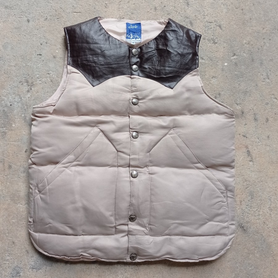 rompi climb japan western down vest