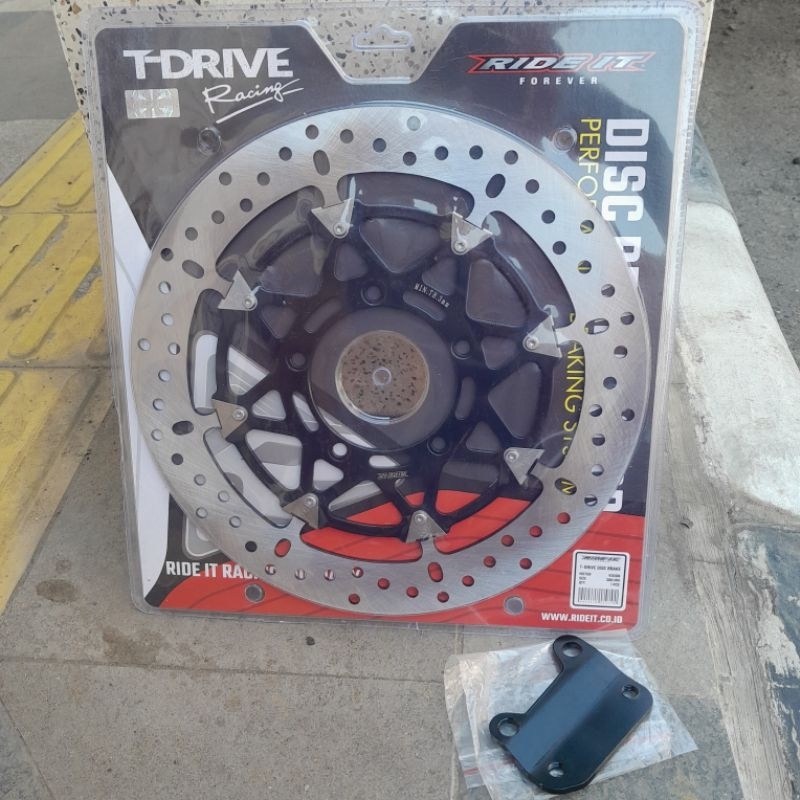 piringan cakram diskcakram depan T drive lebar 300mm pnp vixion set breaket kaliper