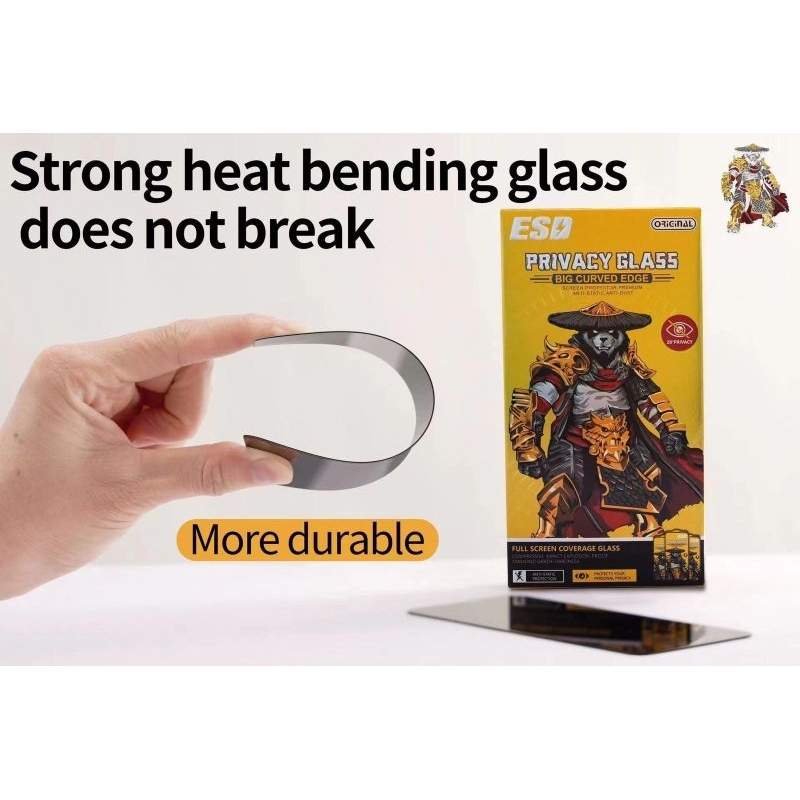 TG/TEMPERED GLASS ANTI STATIC SPY/ TG  SPY PRIVACY IP 15 PRO/15 PRO MAX