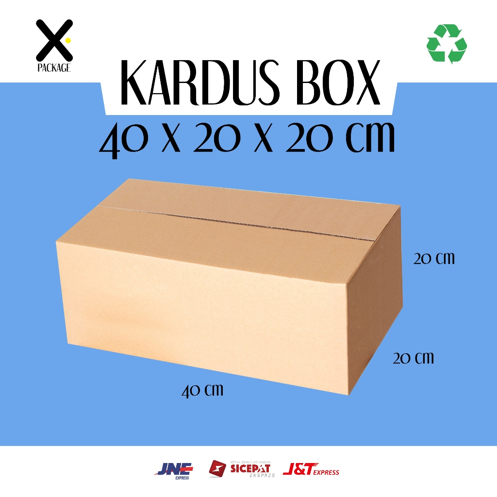 Kardus Box Ukuran 40x20x20 cm
