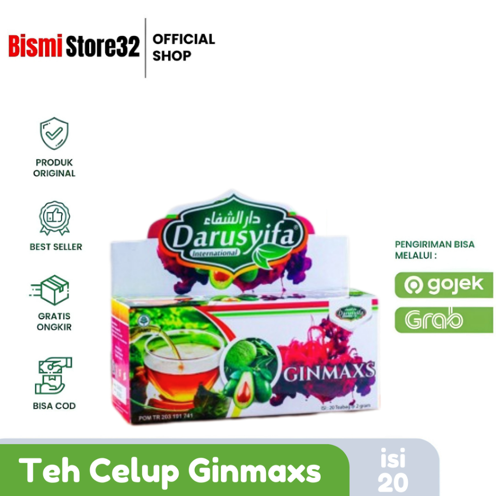 

Teh Celup Ginmaxs Darusyifa Obat Batu Ginjal Meredakan Buang Air Kecil Serta Menyembuhkan Sakit Pinggang Paling Ampuh