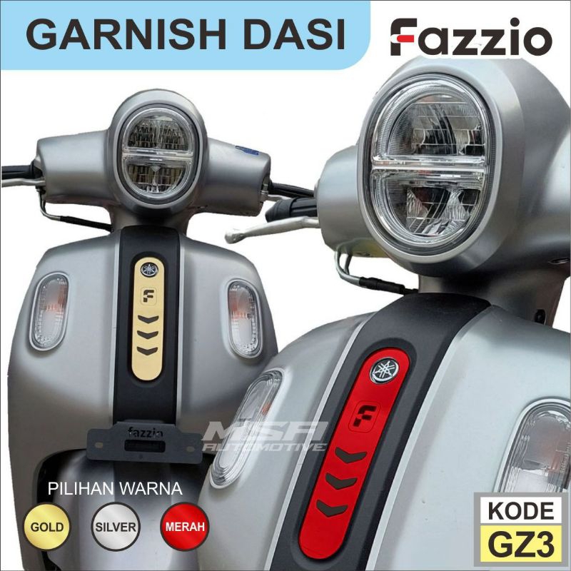 Garnish dasi Yamaha Fazzio, Garnish panel depan Yamaha Fazzio