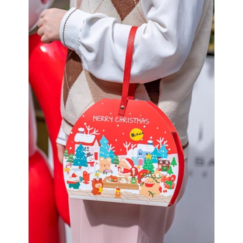 

kotak natal merah,box christmas,kotak cookie,kotak nastar