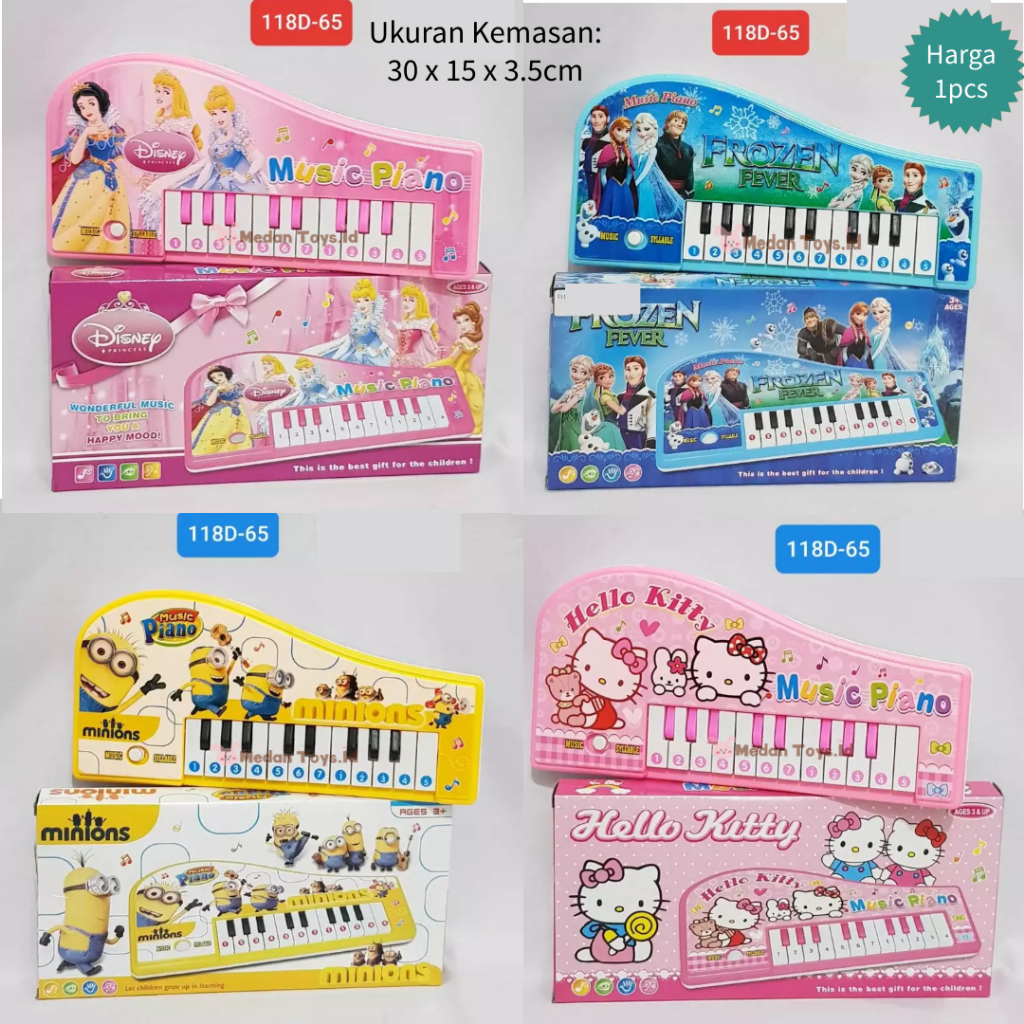 Medan Toys - Mainan Edukasi Anak Piano Elektronik Organ Karakter 118D-65