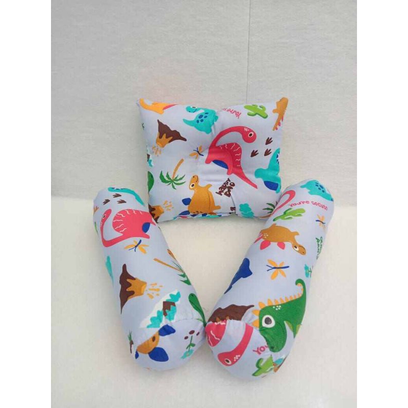 Bantal Guling Bayi Set Motif Dinosaurus