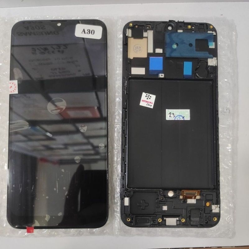LCD TOUCHSCREEN SAMSUNG GALAXY  A30  A50  A50S PLUS FRAME