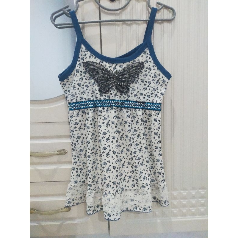 Butterfly Flowie Sequin TankTop