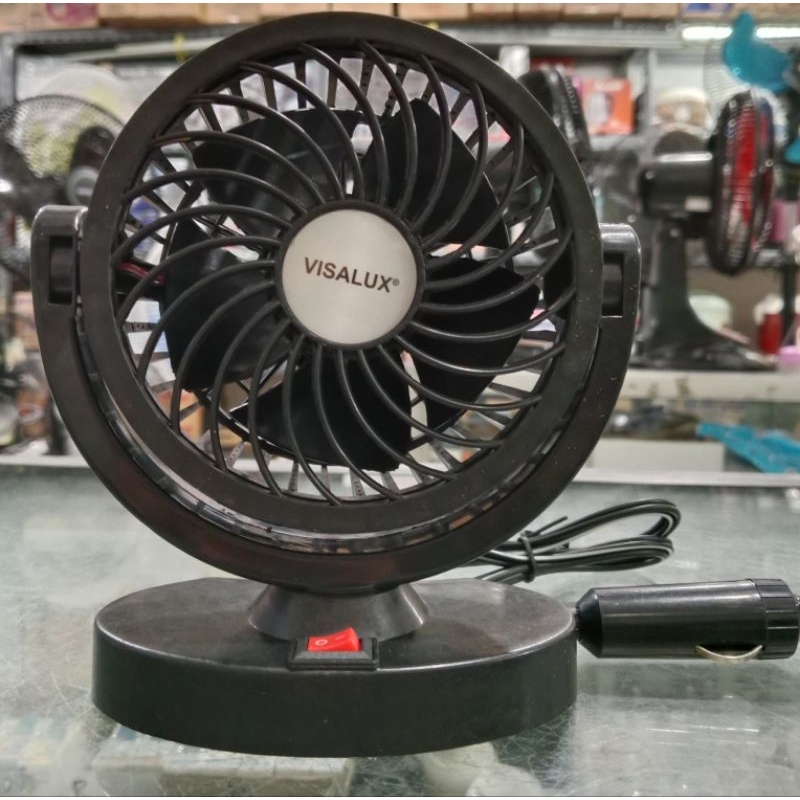 Visalux Kipas Angin Mobil DC Fan 4&quot; FE-15 / Kipas Mobil 12V dc Fiore Dc Fan 4 Inch