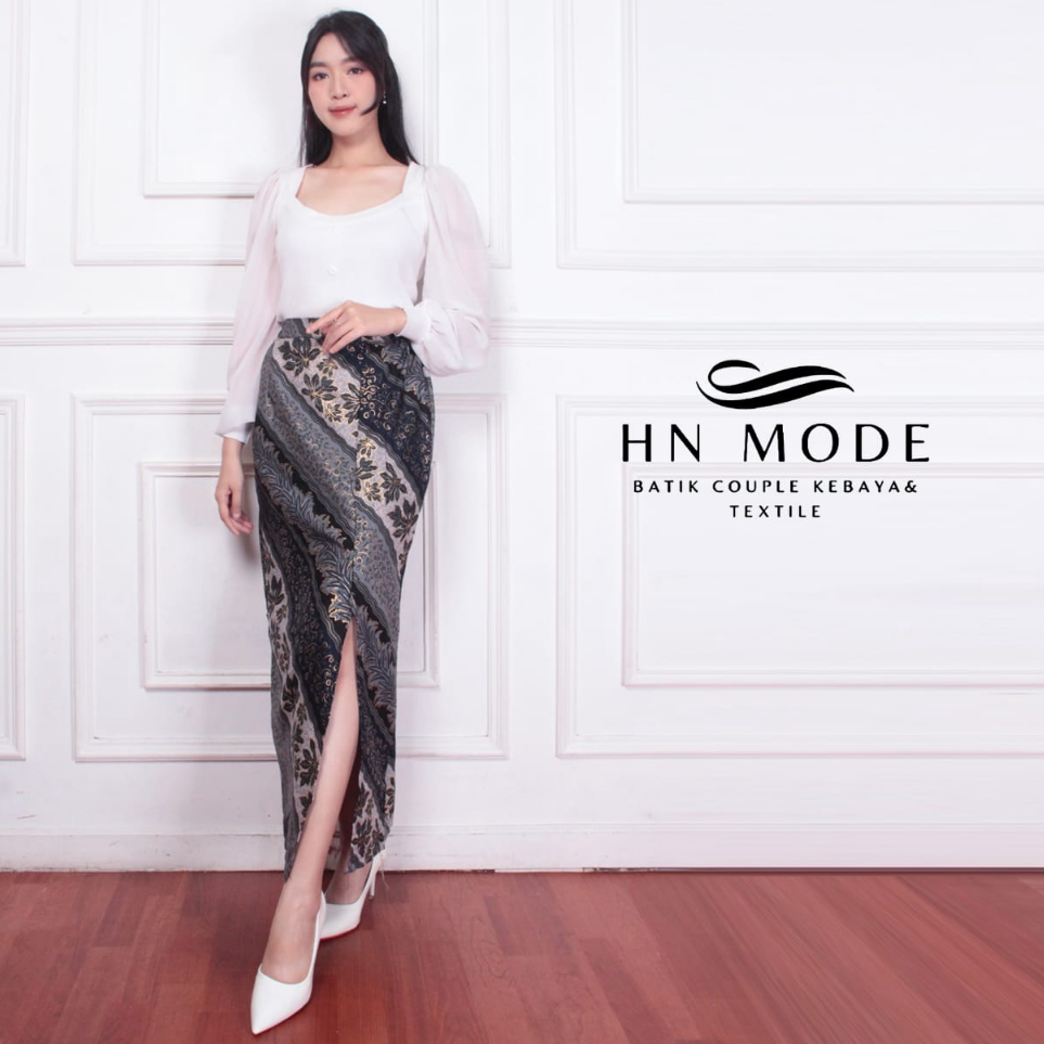 ➚➹✲ Naily kebaya - Rok span batik belah tengah / rok kebaya / rok batik modis