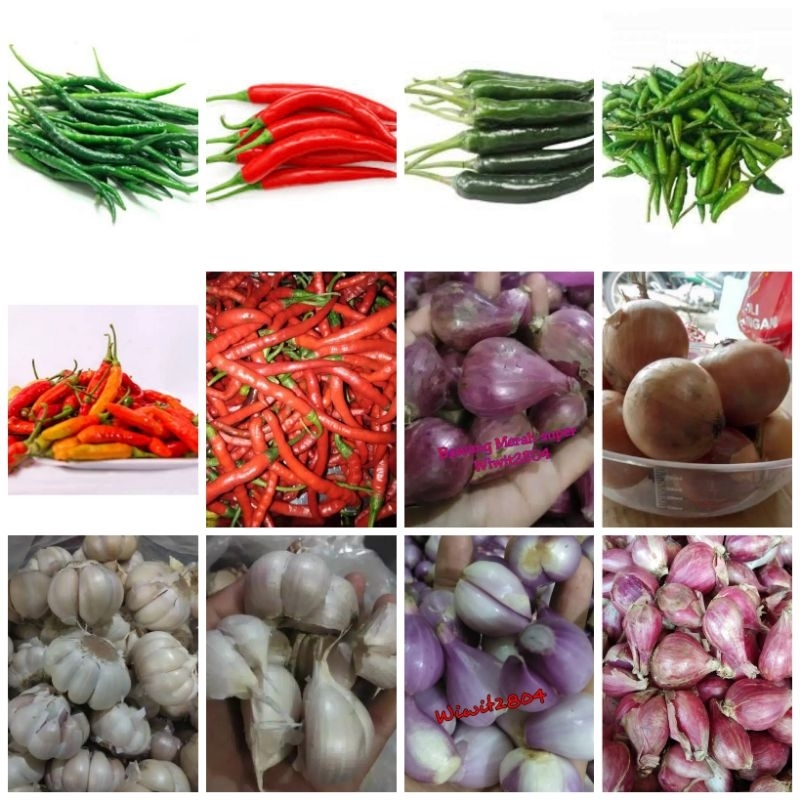 

Bawang, cabe, bumbu dapur 1kg (Live)