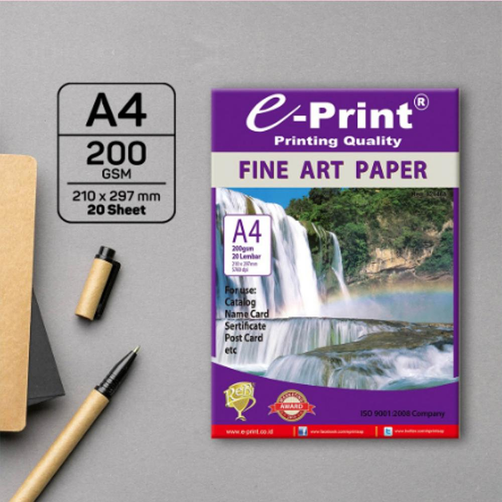 

PAPER / KERTAS FINE ART EPRINT A4 200GSM / 20LBR