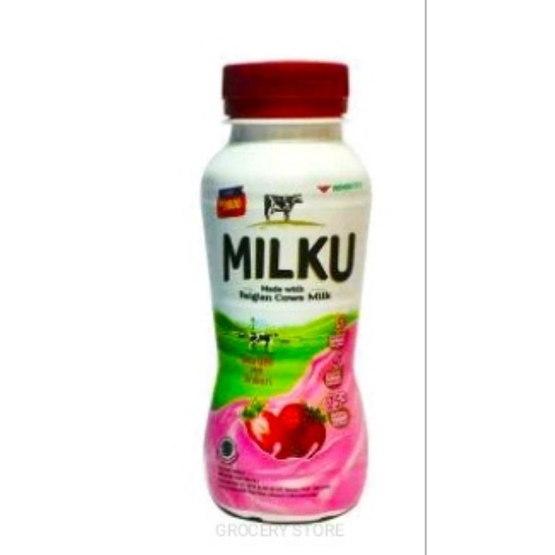 

Milku Susu UHT Rasa Strawberry Kemasan 200ml ( Satuan)